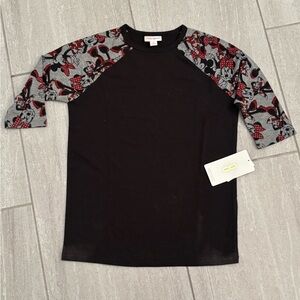 LuLaRoe Disney 3/4 sleeve girls 8 NWT